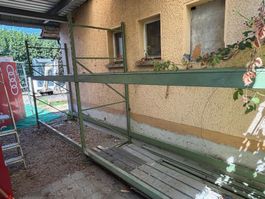 Palettenregal in Grün für 12 Paletten