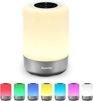 LED Nachttischlampe Touch Dimmbar, Warmweiß & RGB