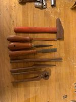 Vintage Werkzeugset Hammer Beitel Zange gutem Zustand