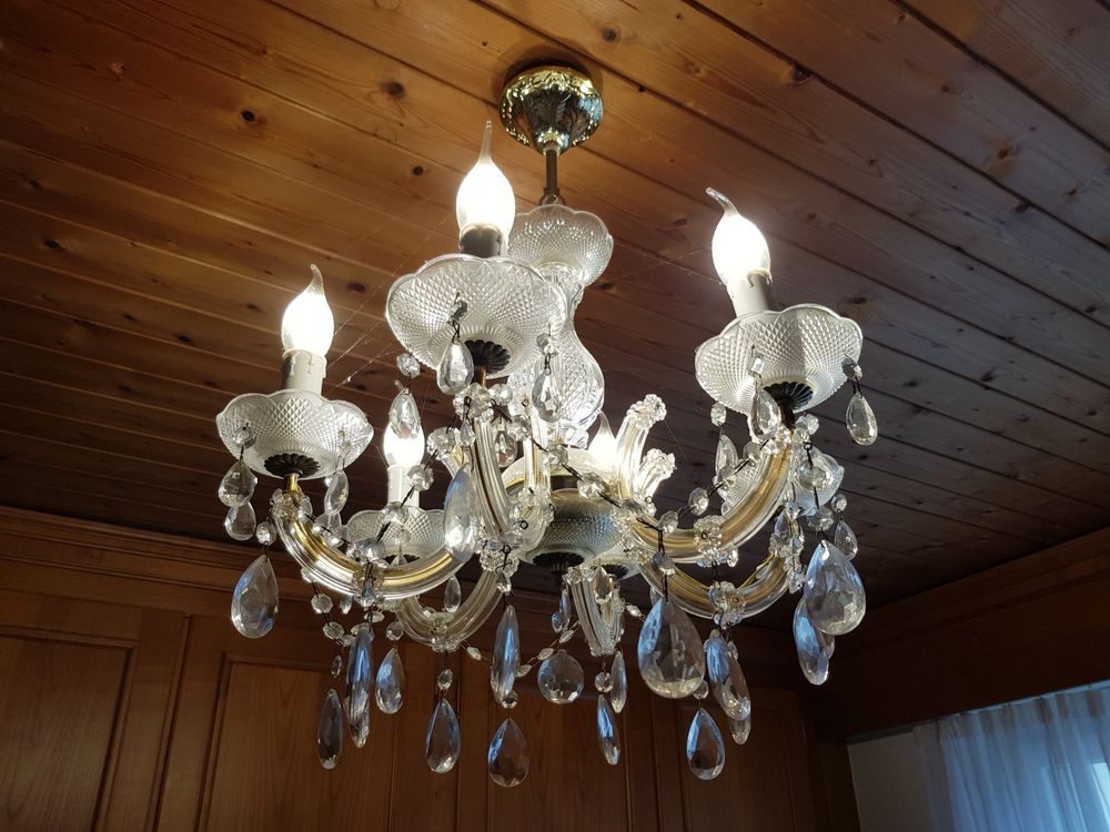 Kronleuchter Lüster Maria Theresia Stil 6-armig Vintage (Gebraucht) in ...