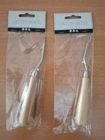 Knüpfhaken Set 2 Stück Holzgriff