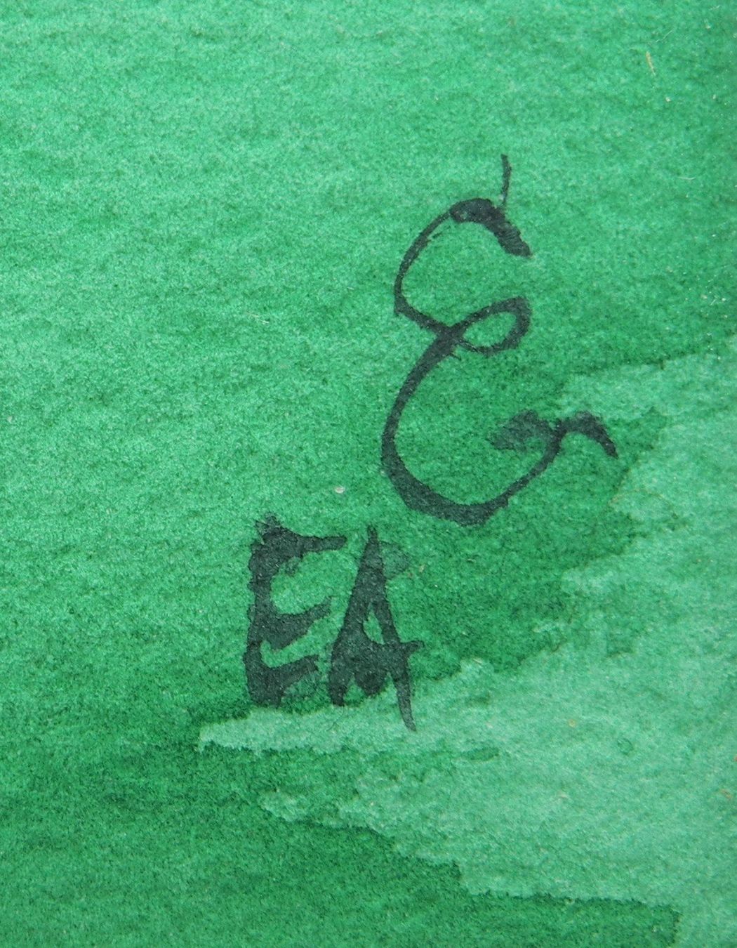 Dipinti: Freche - Neugierige Kuh auf der Wiese monogram. EA – Usato da Schlossrued venduto da RareKunstWelt 2