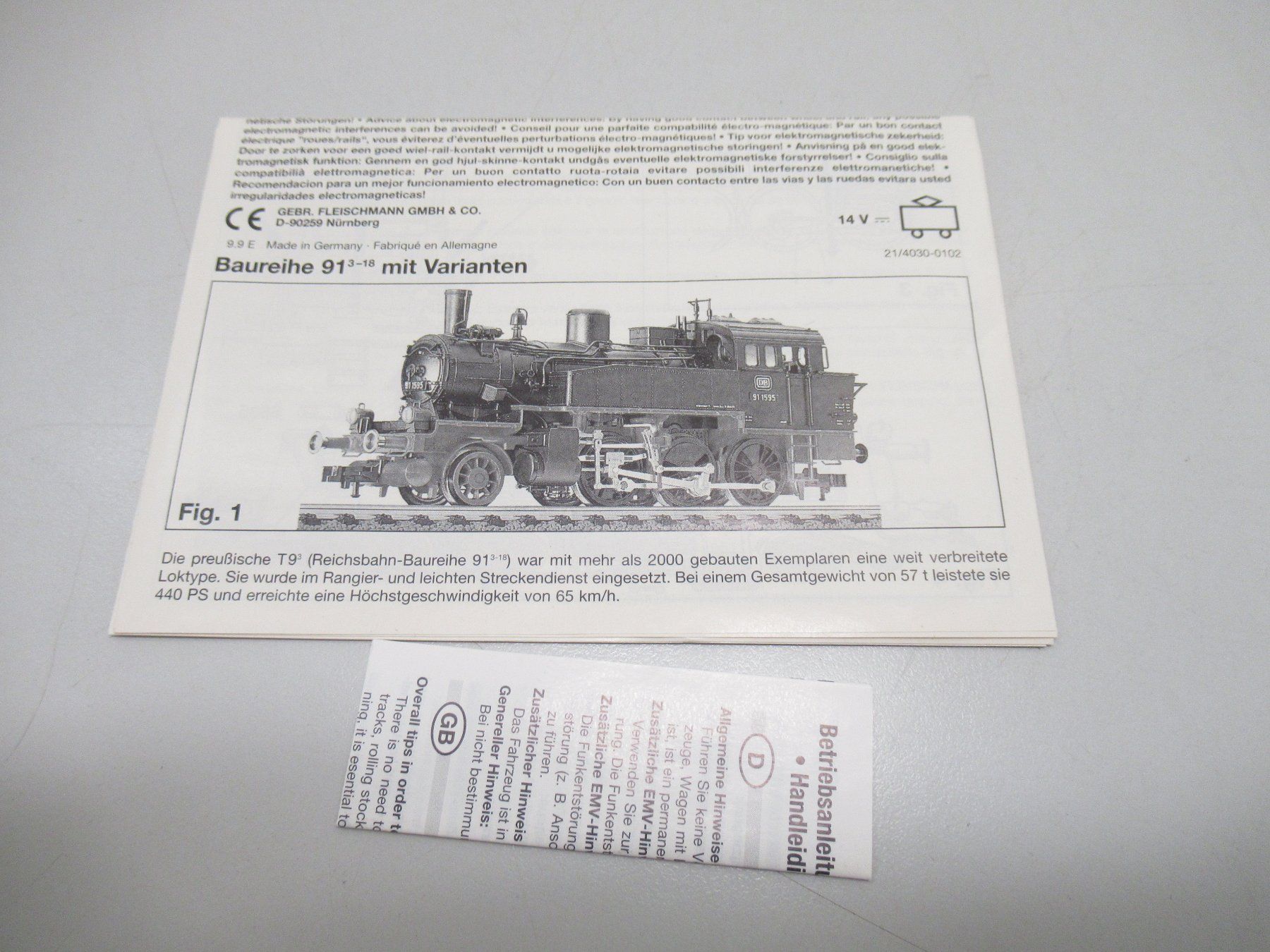 Fleischmann Modellini di ferrovie: Fleischmann 4032 Dampflok BR 91 Deutsche Bahn Analog DC H0 – Usato da Basel venduto da mhmarken 6