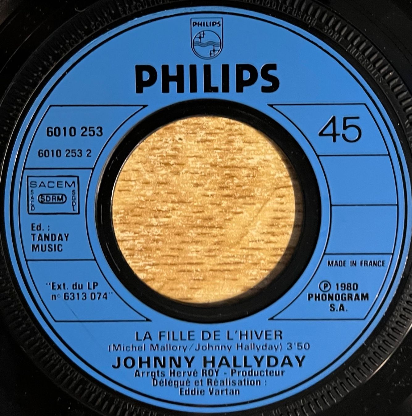 Dischi in vinile: JOHNNY HALLYDAY - UN DIABLE ENTOURE D'ANGES – Usato da Bussigny venduto da vinyl-pas-cher 3