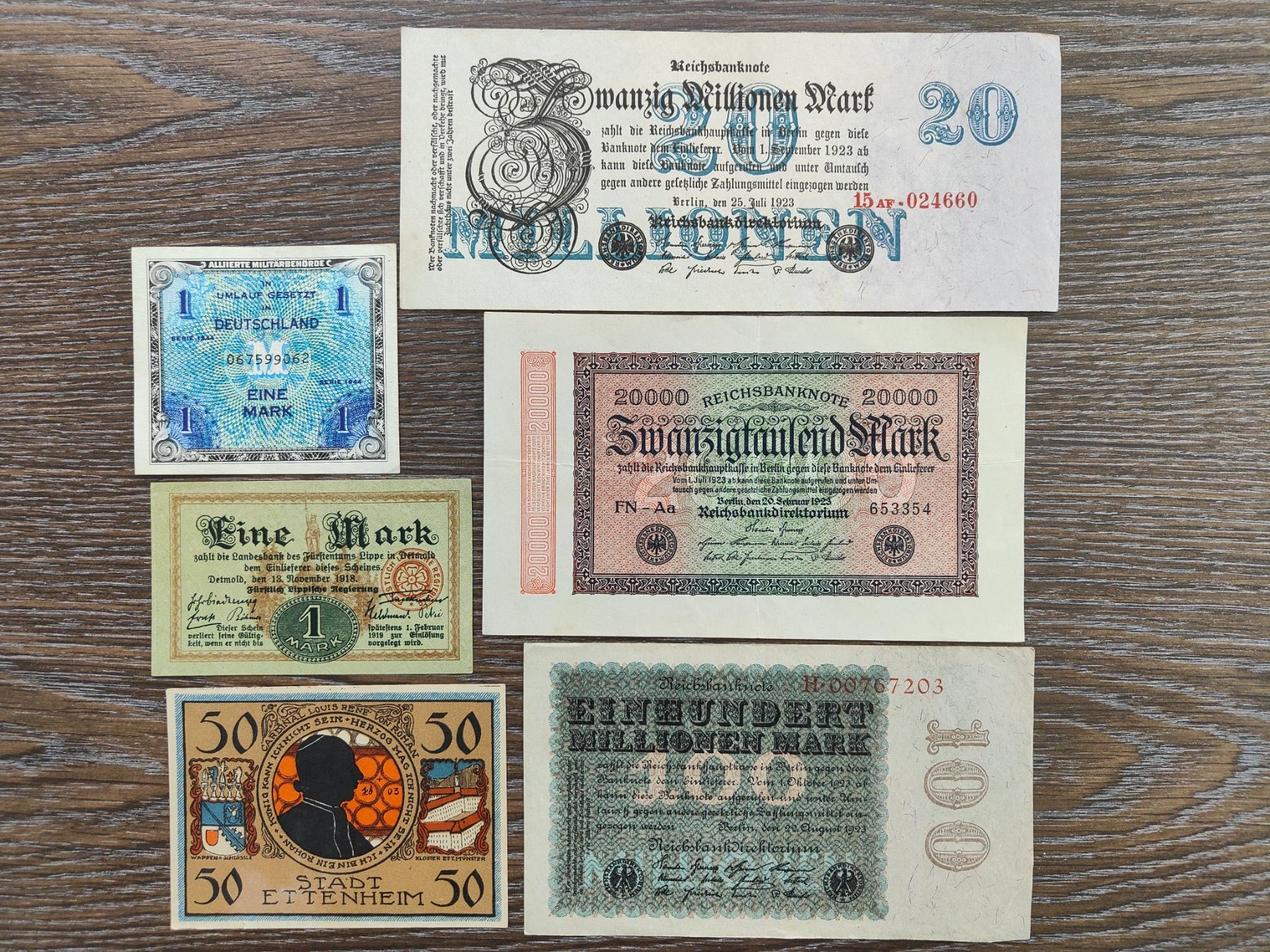 Banconote: Deutschland LOT 6 Stück !!!!!!! – Usato da Flaach venduto da Lonzo99