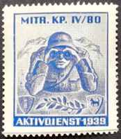 Soldatenmarke 2.WK, Mitrailleur Kp IV/80, Wi Inf 449