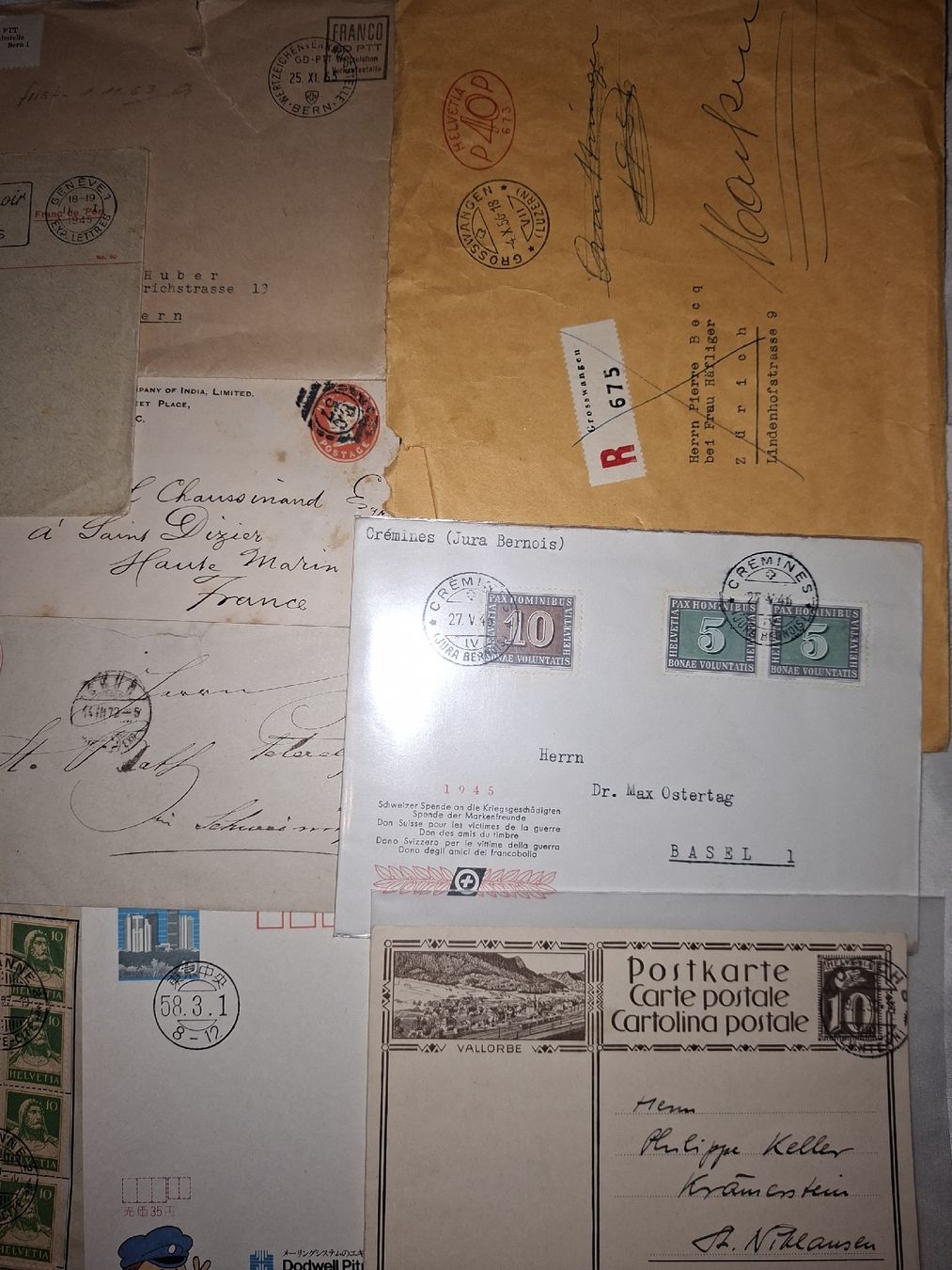Tutti i francobolli: Lot Briefe Div. – Usato da Balgach venduto da SIMEON27 3