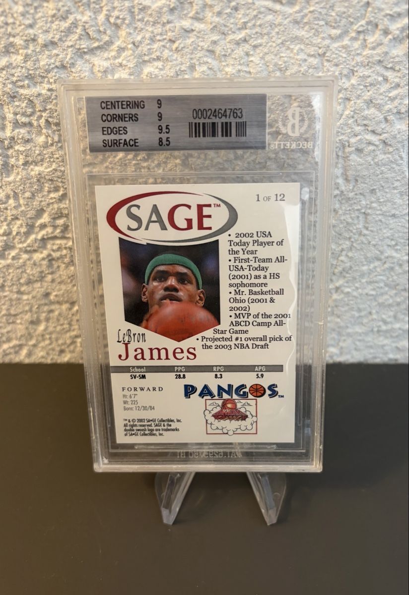 Carte collezionabili:  LeBron James 2002!! College Beckett 9 – Usato da Moudon venduto da AndreSR89 1