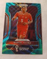Panini Prizm WM 2022 MANUEL AKANJI Green Wave Card Schweiz