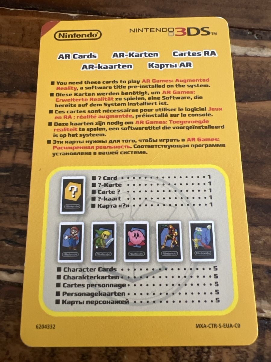 Nintendo Giochi: Nintendo 3DS AR Karten Set guter Zustand – Usato da Bolligen venduto da Solina12 1