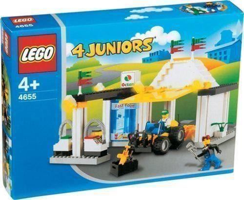 Lego Baukästen: LEGO 4JUNIORS 4655 - Tankstelle – Neu und originalverpackt aus Rotkreuz von Samballi