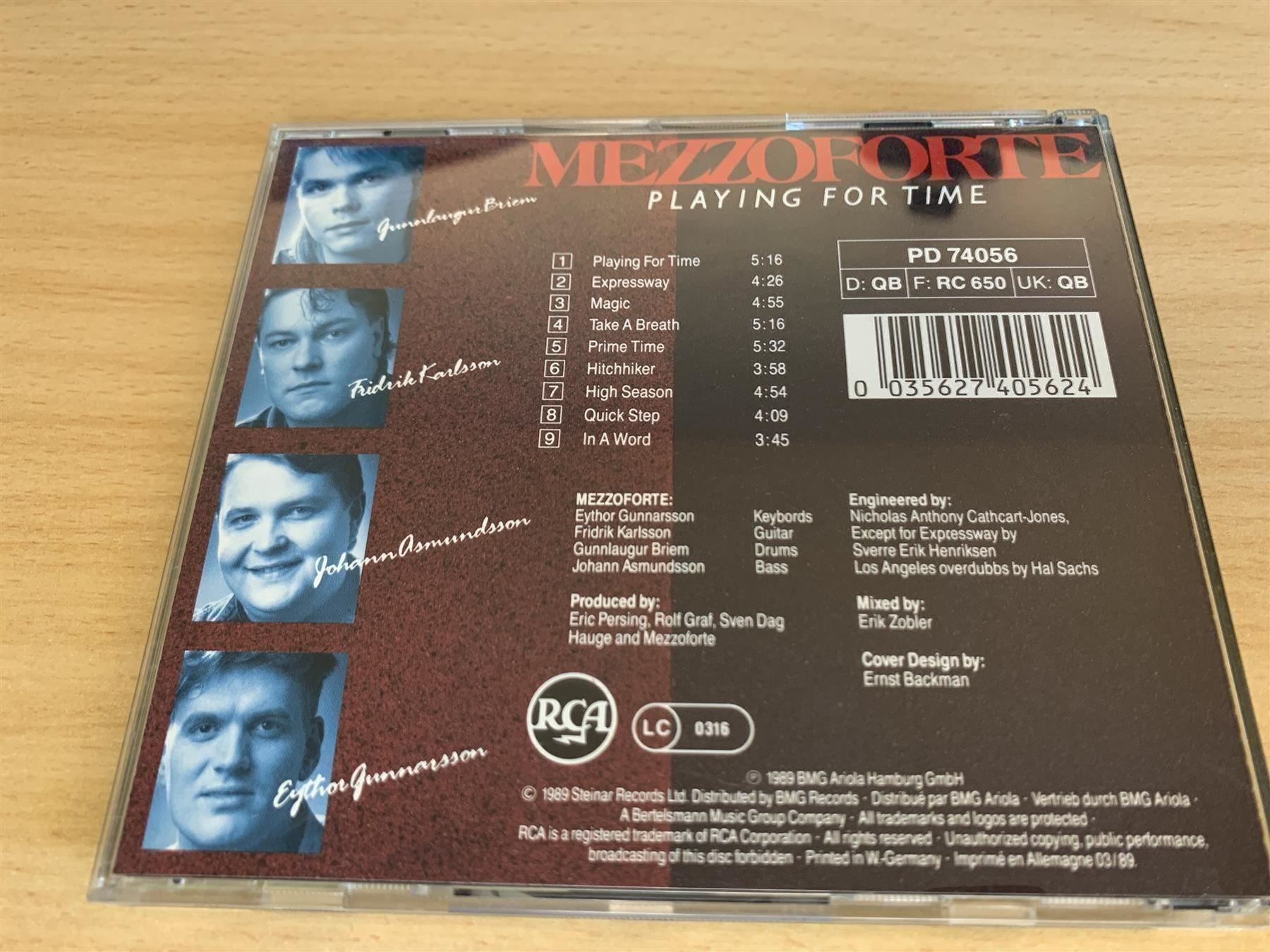 CDs: Mezzoforte – Playing For Time – Gebraucht aus Rikon im Tösstal von Alpenmutz 1