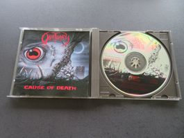 OBITUARY Cause of Death 1990 DEATH Metal CD rar!