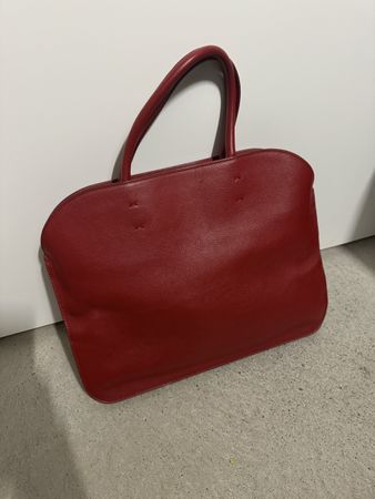 Rote Ledertasche Nina Ricci Paris