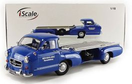 1:18 Mercedes Renntransporter "the blue wonder" 1955 + W196