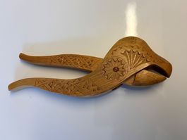 Vintage Nussknacker aus Holz, Handgeschnitzt