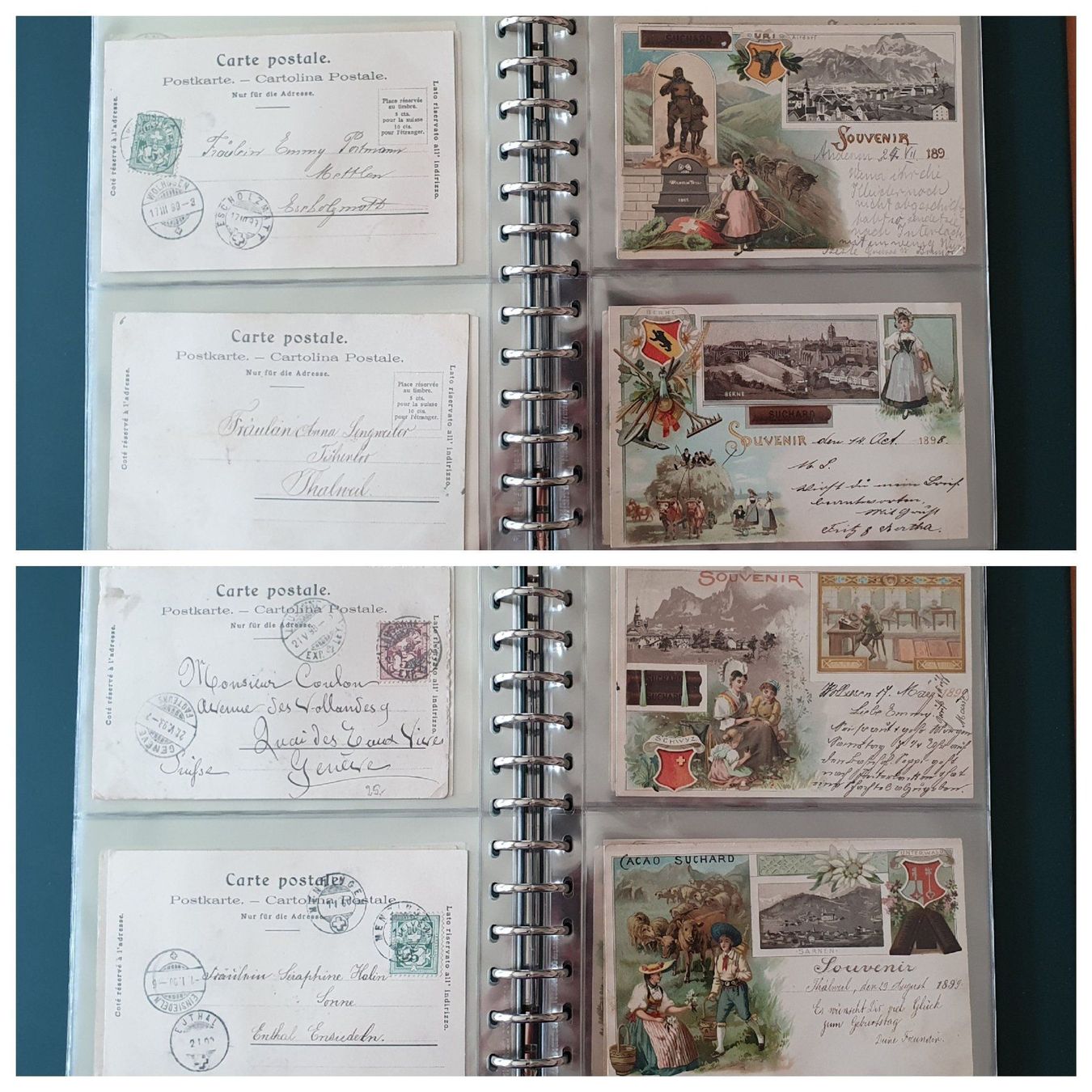 Ansichtskarten: Album mit 23 Suchard Cacao Karten – Gebraucht aus Kreuzlingen von Rschweiz1 7