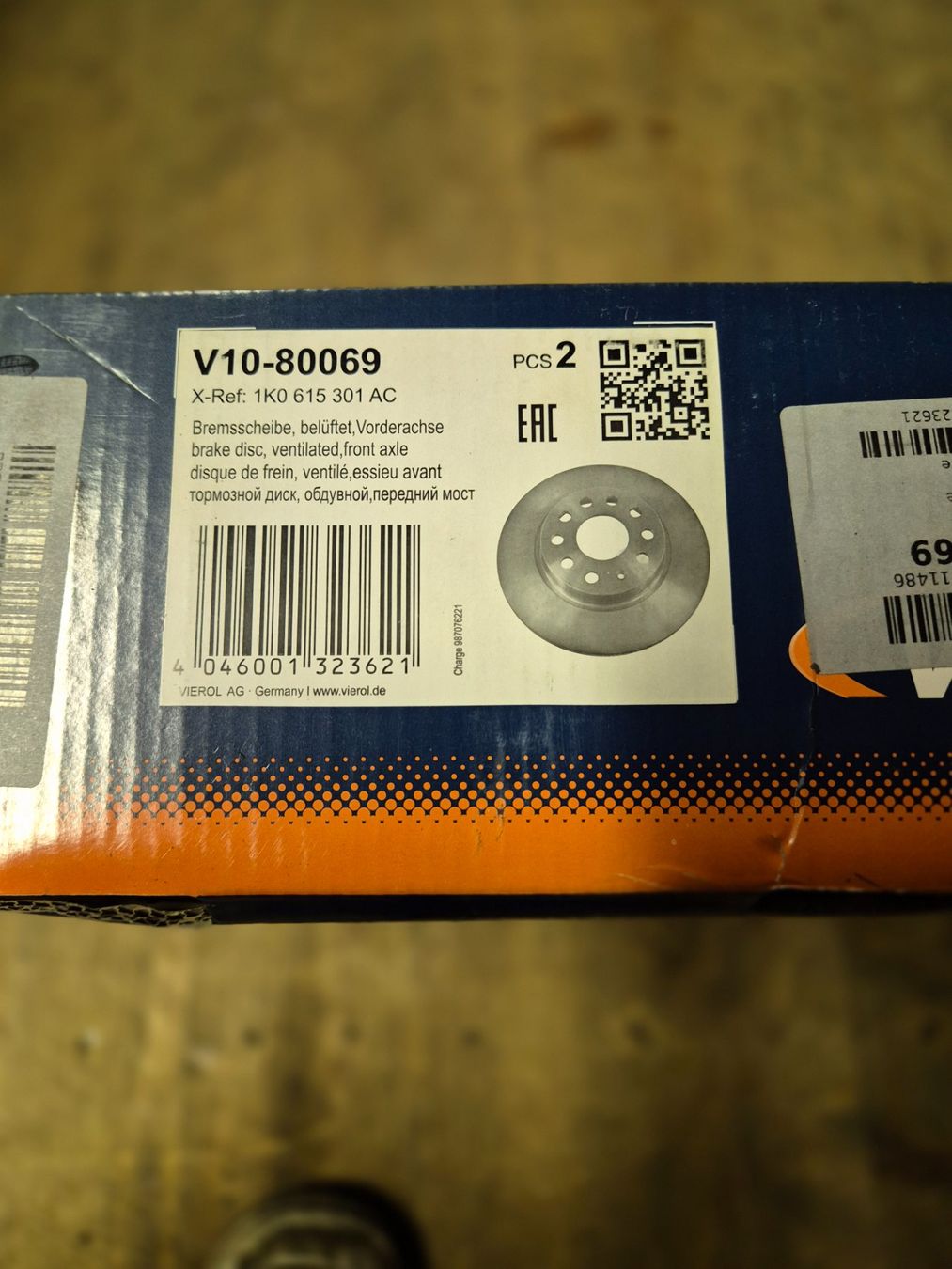 Tutti pezzi di ricambio auto: Vaico Bremsscheiben – Usato da brunnadern venduto da gtpower87 2
