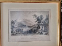 schönen alten Stich von Pilatus (von Brunig her gesehen)