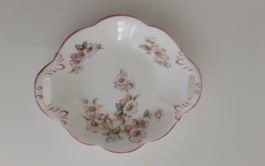 Plat ancien Coalport Blossomtime,porcelaine anglaise,17x20cm