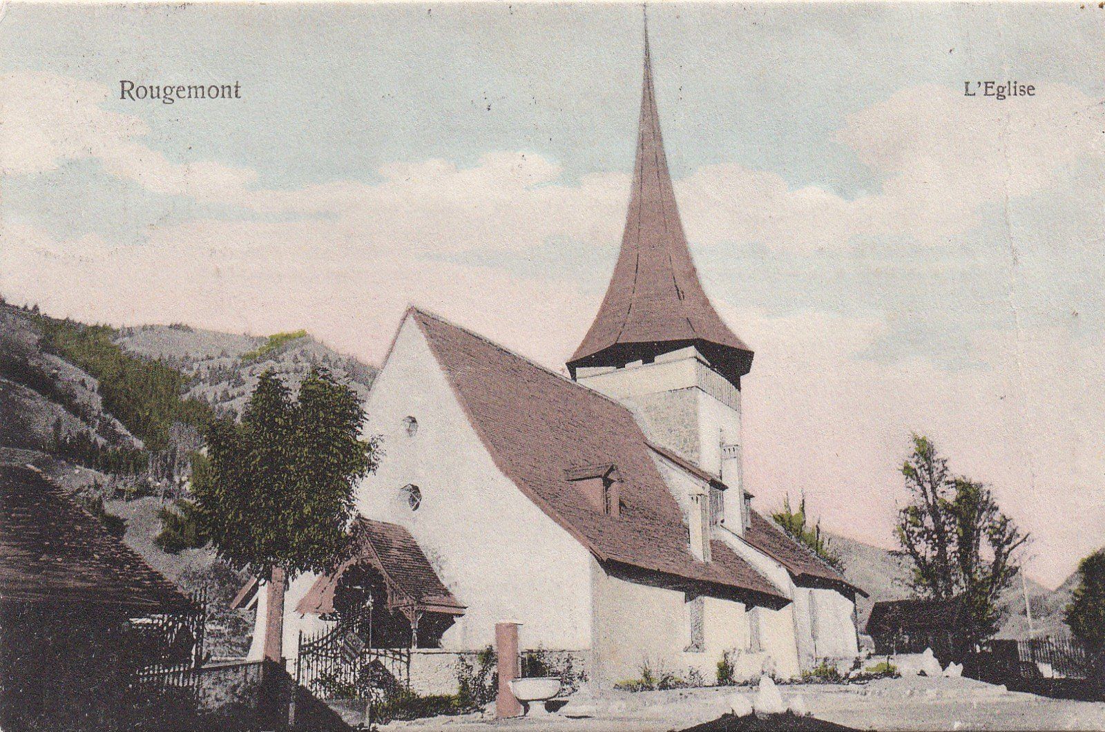 Cartoline postali: AK - Rougemont - gel. 6.7.1921 – Usato da Fribourg venduto da schnalla92