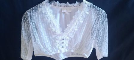 Trachten Bluse Krüger Collection Creme - Weiss Grösse 38