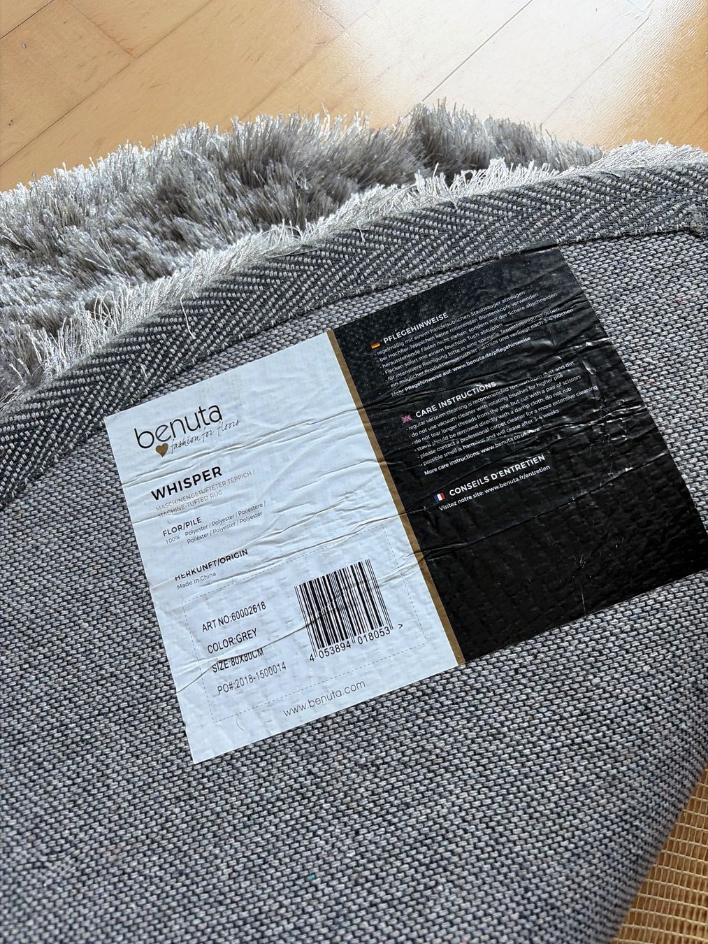 Tapis: Hochflorteppich hellgrau rund – D'occasion à Freidorf TG par ibipatria 2