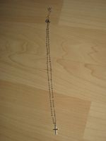Halskette silberfarbig mit Kreuzanhänger