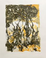 KÜNSTLER ? UNLESERLICH  SIGNIERT LITHOGRAPHIE
