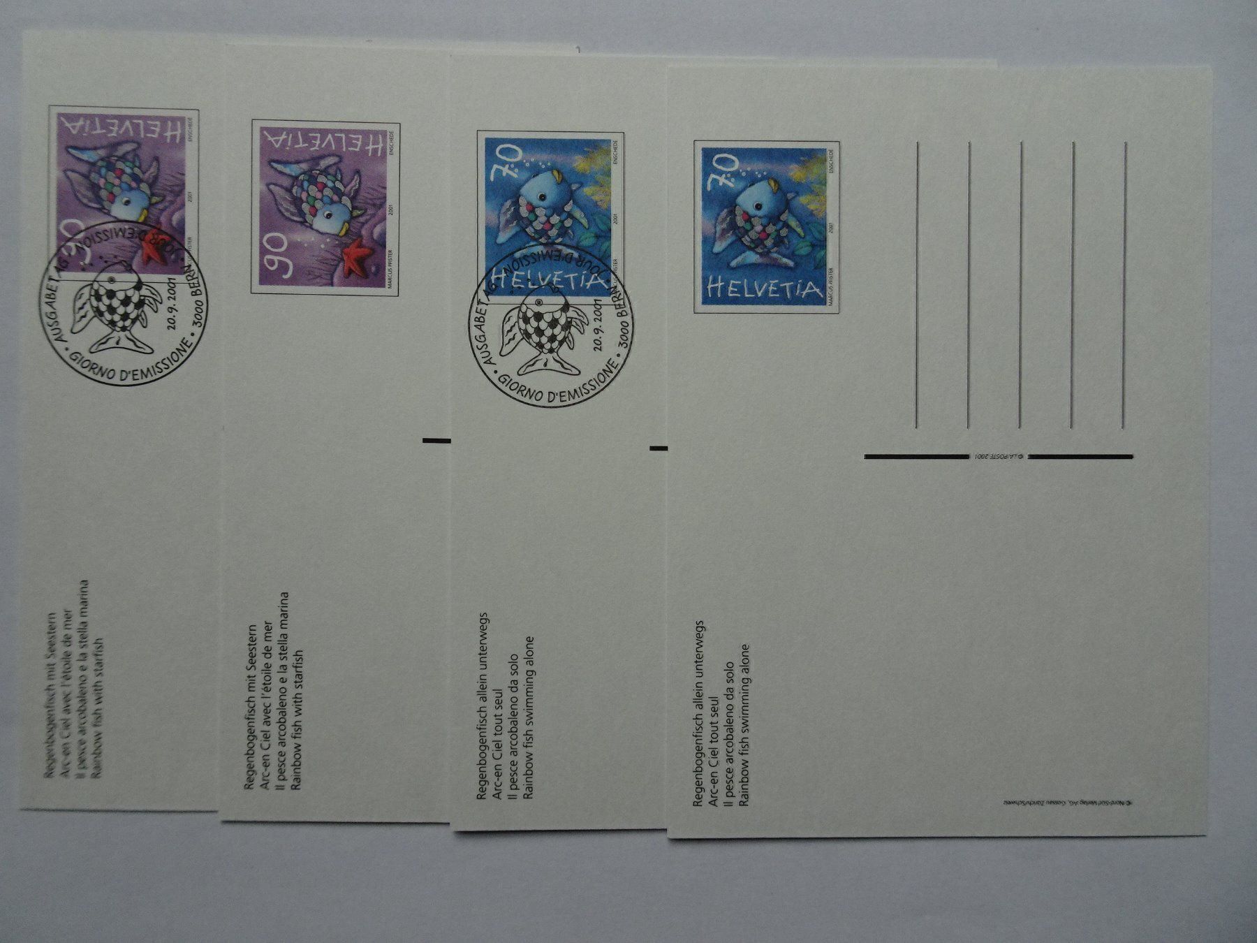Tous les timbres: 2001**und* – Neuf (Voir description) à Aadorf par Chnorli-Furz