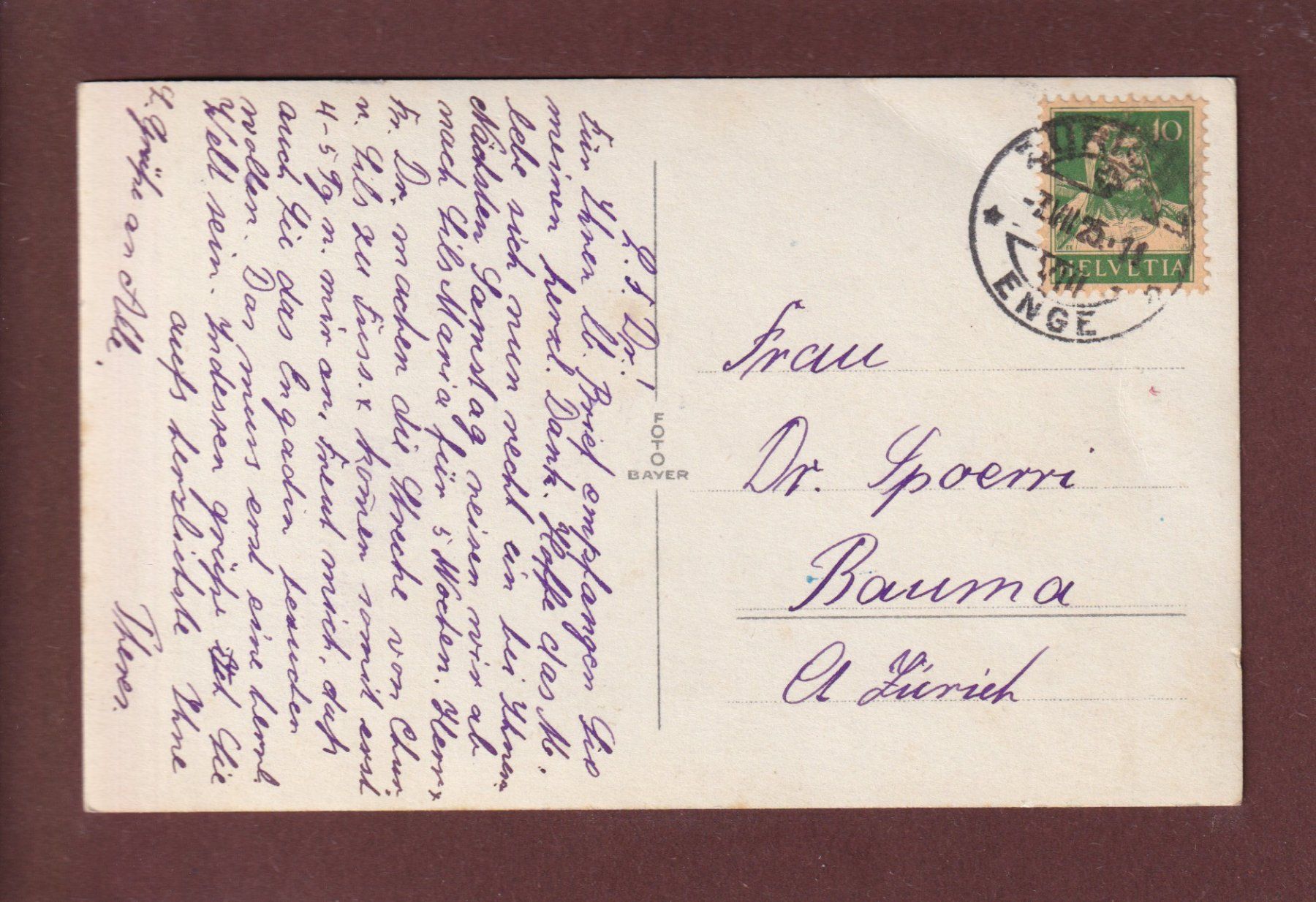 Cartoline postali: Foto - ZÜRICH - Landesmuseum - 1925 – Usato da Pully venduto da nicecards 1