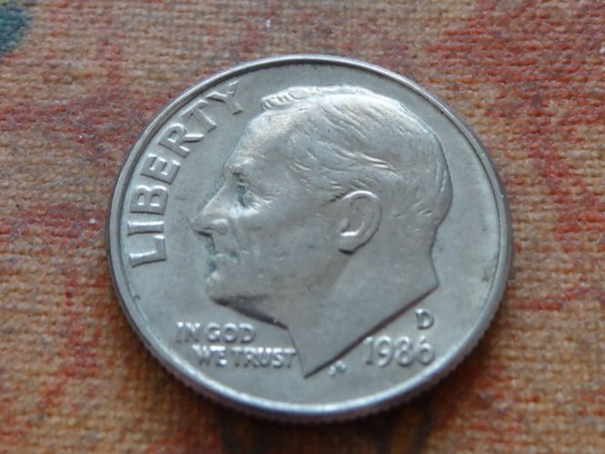 Tutti le monete: USA ONE DIME 1986 – Usato da Romanel-sur-Lausanne venduto da Swift13