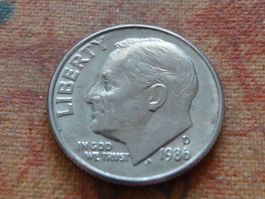 USA ONE DIME 1986