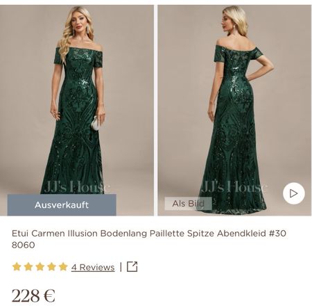 NEW! JJ's House Emerald Green Sequin Occasion Dress, Size
