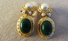 Vintage Kamer Ohrclips Marie-Victorie Paris