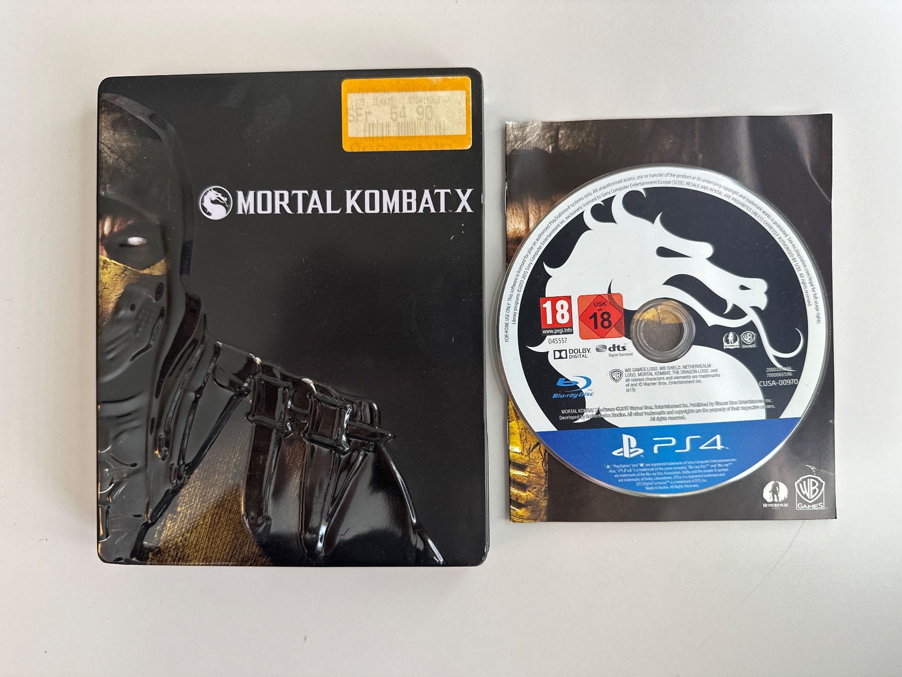 Sony Giochi: Mortal Kombat  X - Steelbox - PS4 – Usato da St.gallen venduto da taduz