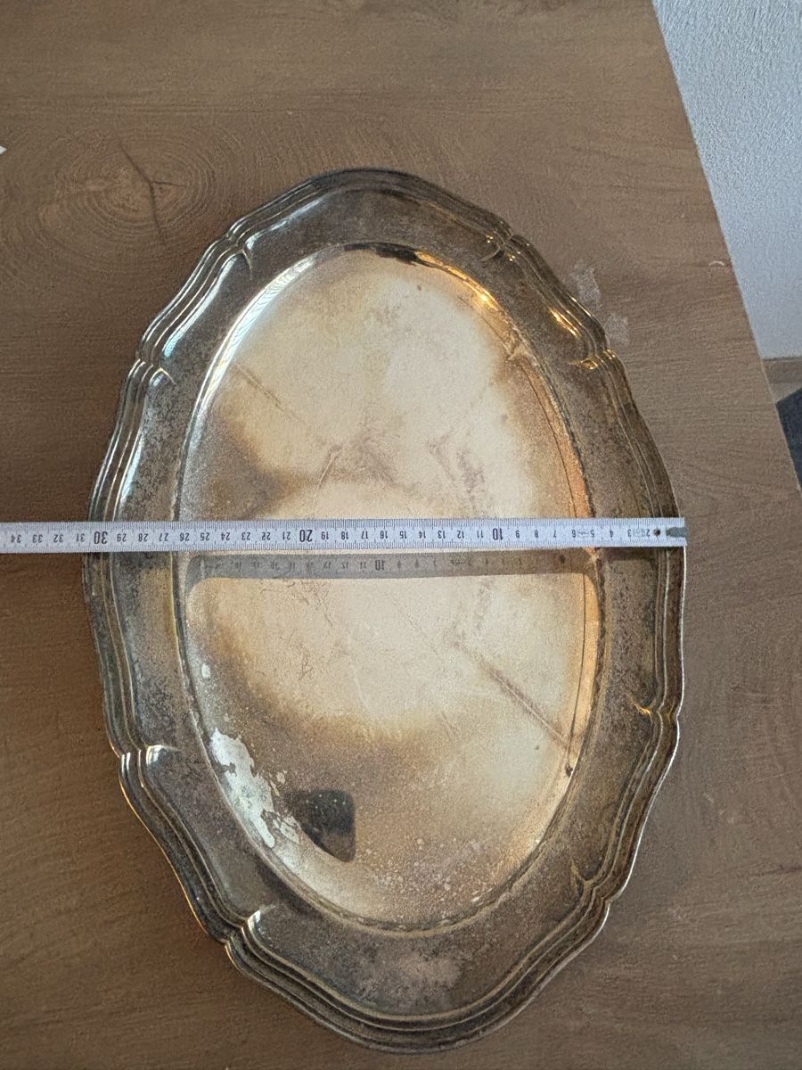 Tutte le decorazioni: Antikes versilbertes Vintage Serviertablett 46 cm – Usato da Orpund venduto da BlackEagel80 6