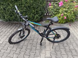 Mountainbike Bergamont schwarz blau gebraucht