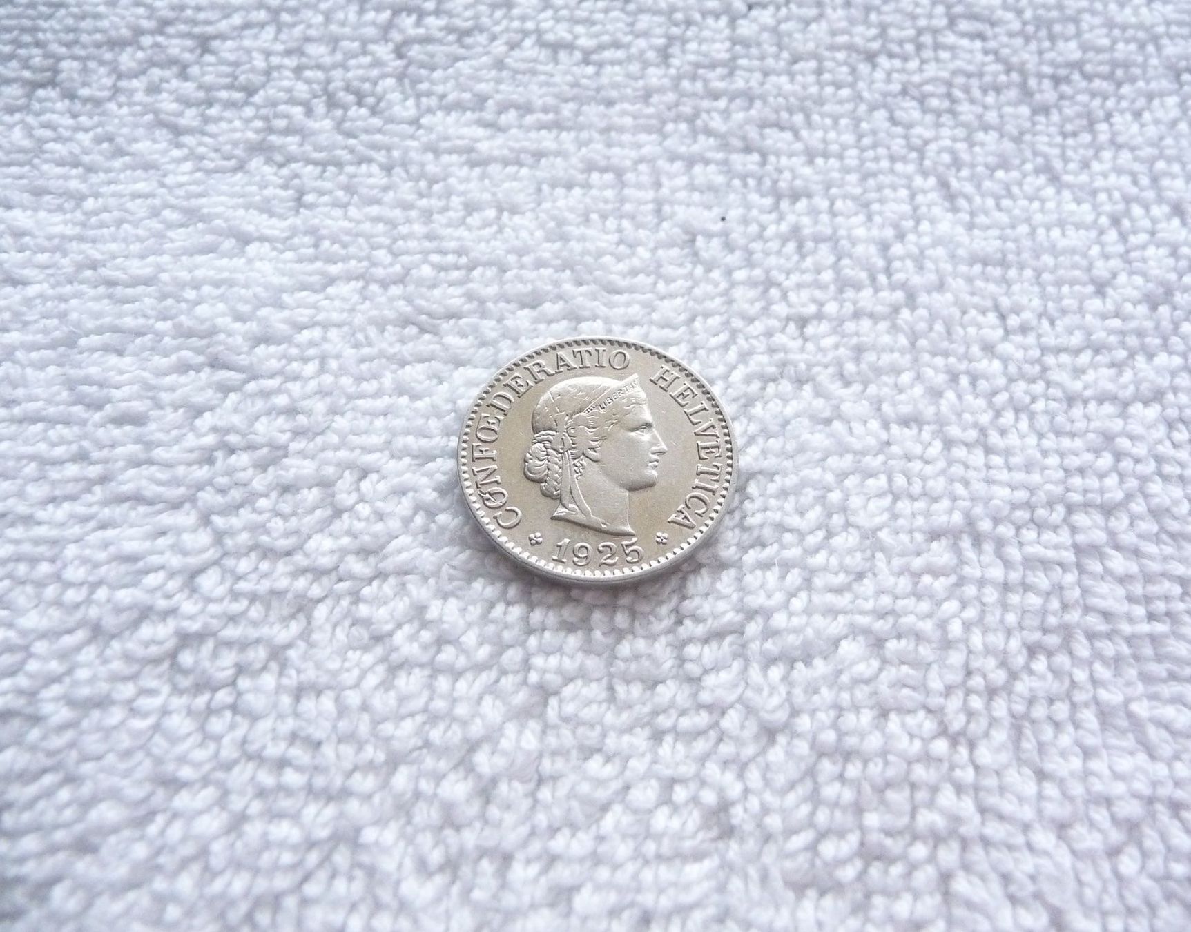 Alle Münzen: 10 centimes/rappen 1925 – Gebraucht aus Nyon von Ilmi09