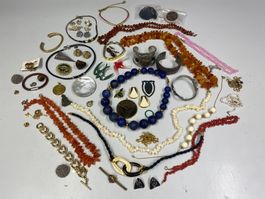 LOT Modeschmuck Konvolut Schmuck //i741