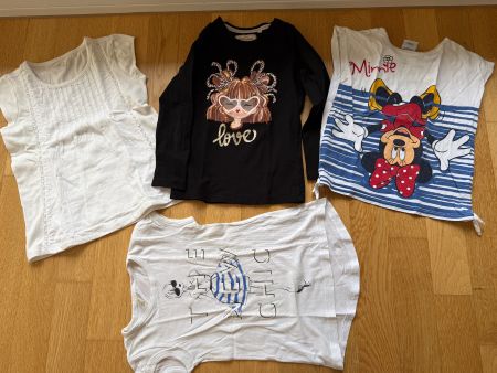 Kleiderpaket Mädels, Grösse 110 - Shirts (x4)