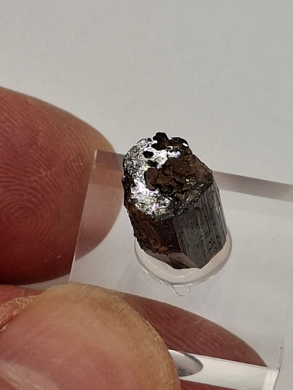 Minerali & Pietre curative: toller Vesuvian - Einzelkristall mit intakten Kristallfläche – Usato da Brunnenthal venduto da Strahler67 4