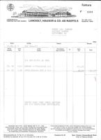 Näfels illustrierte Rechnung Landolt Hauser & Co. AG 1962