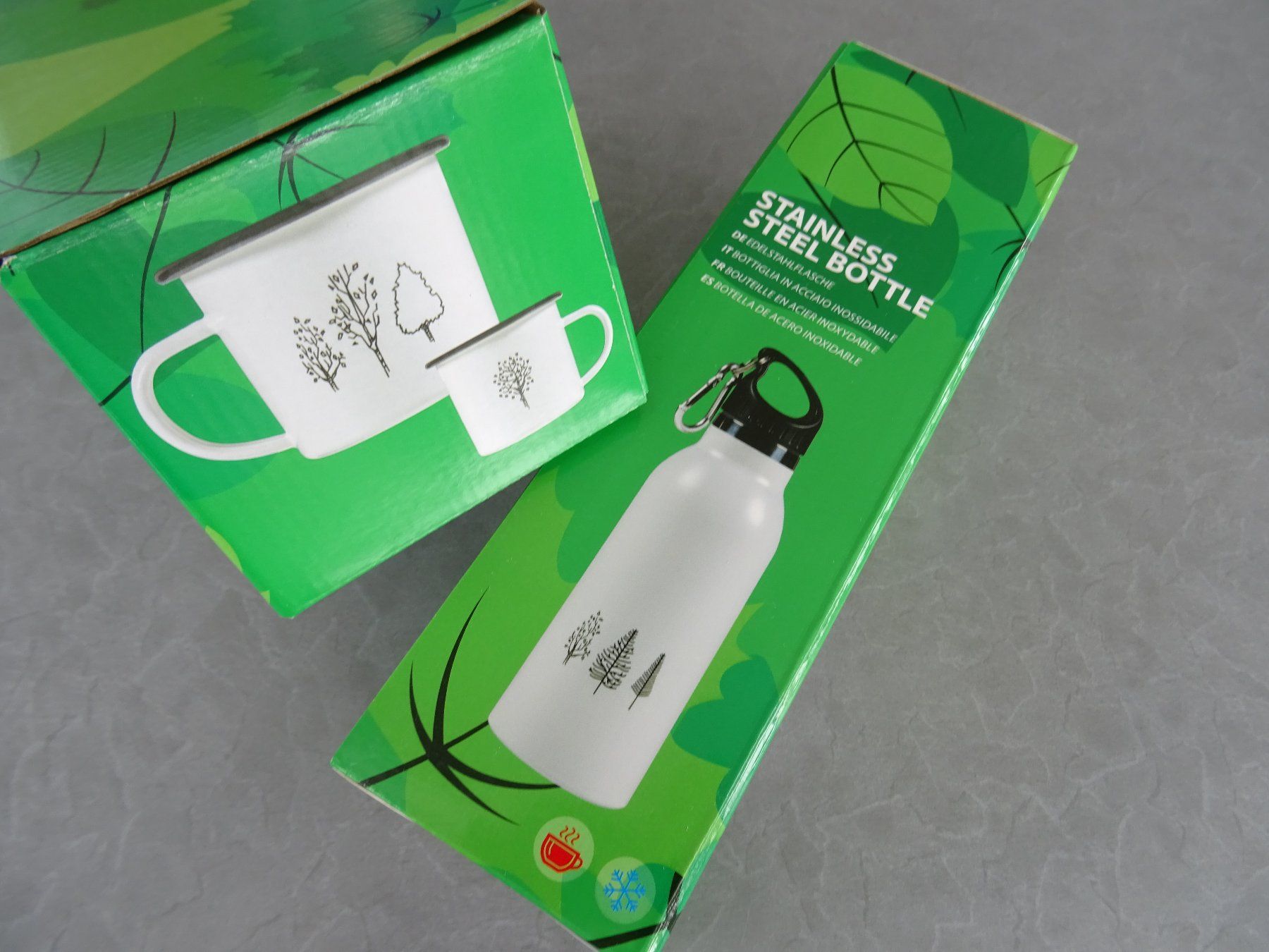 Borracce & Thermos: Coop Baumfreunde Emaille Tassen Set und Trinkflasche – Nuovo (secondo la descrizione) da Rothrist venduto da heinrich1966 2
