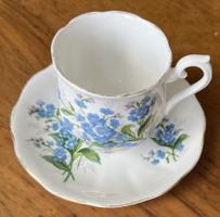 Royal Albert Mokkatasse FORGET ME NOT 1 Sets 2tlg. England