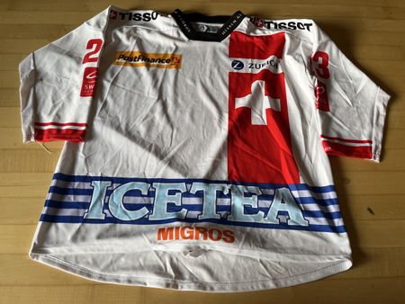Swiss Ice Hockey U20 Gameworn Jersey Trikot Nati Suisse