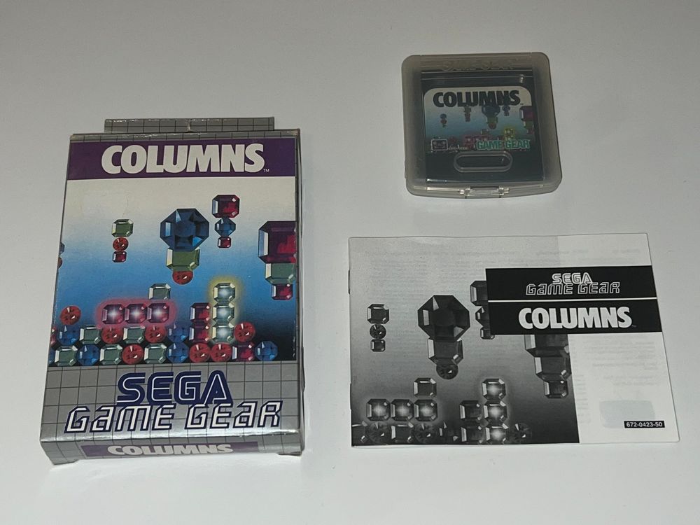 Notice Jeu Columns Pour Sega Game Gear - Originale - Bon état