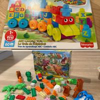 BINDLE:MEGA BLOKS ABC Learning Train & Dino Paradise