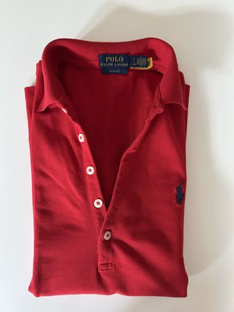 Poloshirt SlimFit von POLO Ralph Lauren rot Gr. S