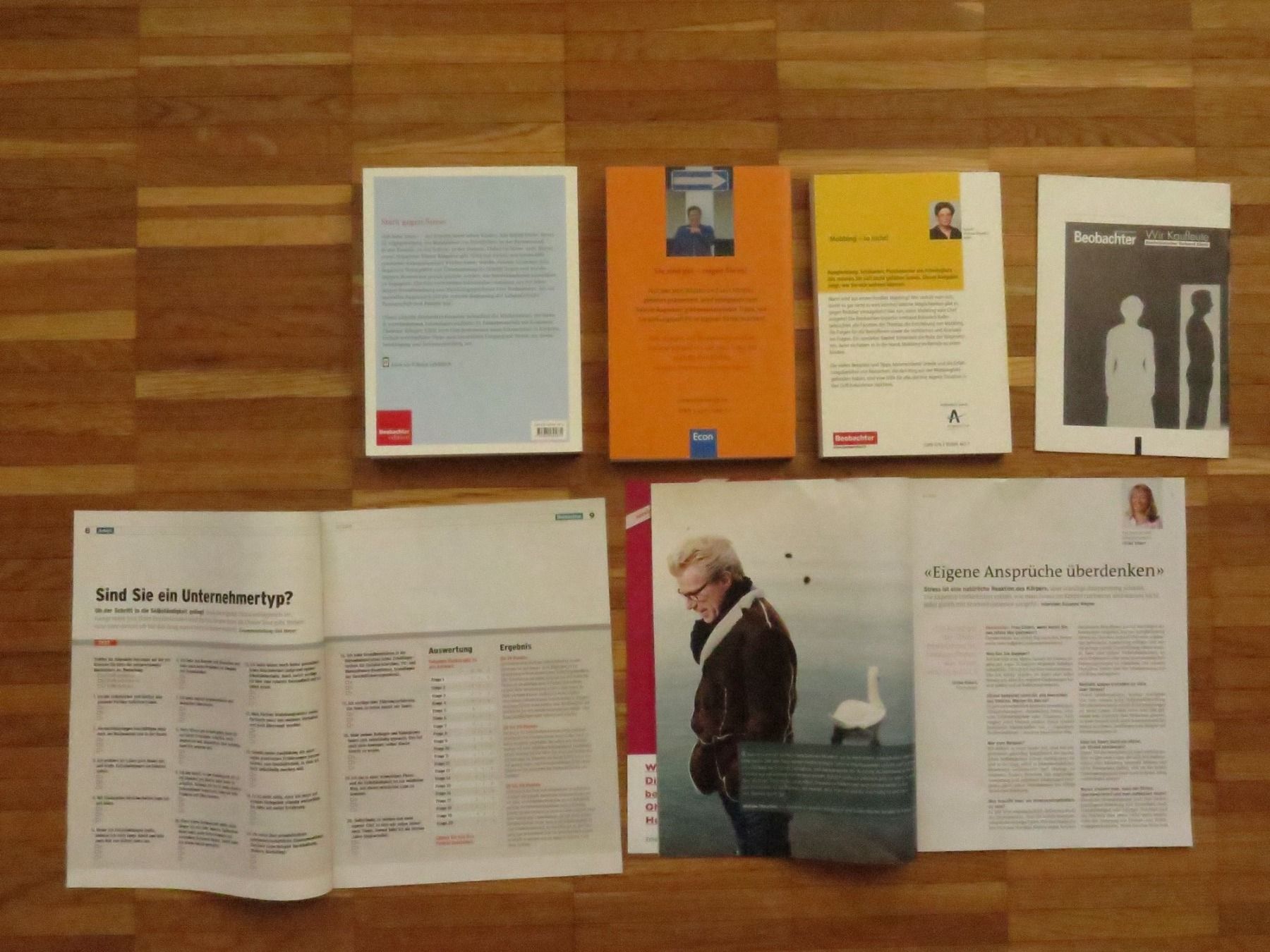 Libri: Job - Arbeit - Stress - Mobbing - Eigenlob - 6 Bücher+Hefte – Usato da Zwingen venduto da Tigertimmi 1